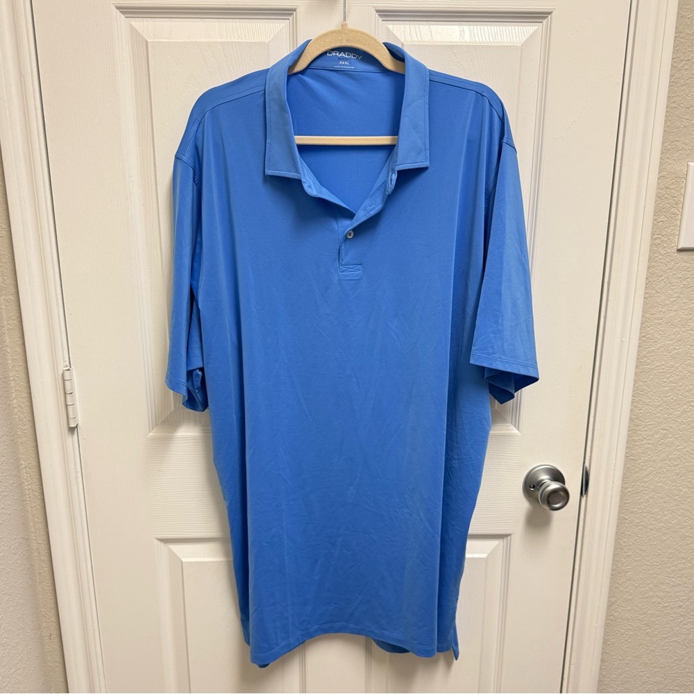 New Draddy Sport Blue Golf Polo